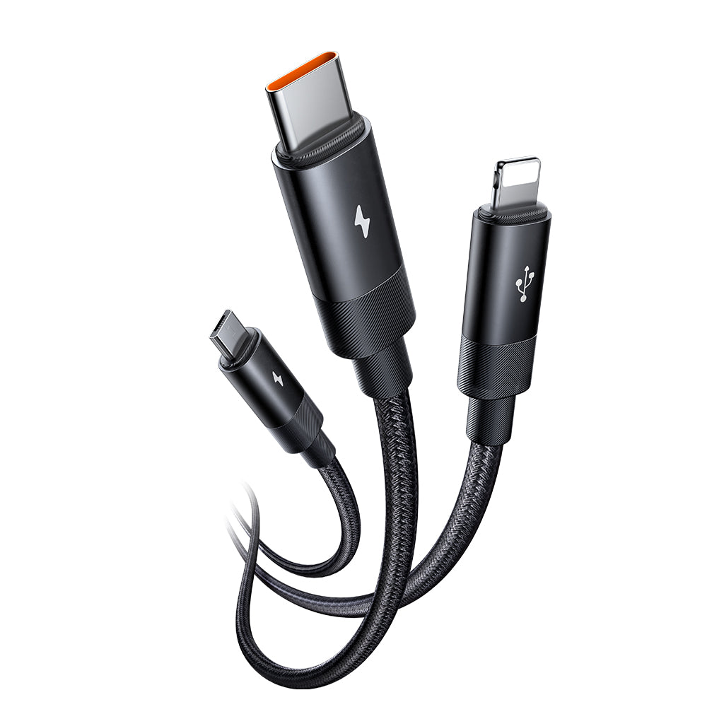 3 In 1 Multiple Nylon Braided Cable