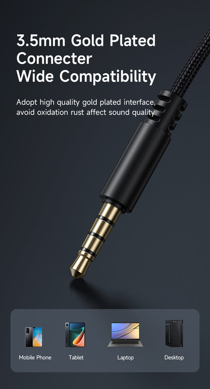 DC3.5 Wired Earphone (Flat-ear Version)