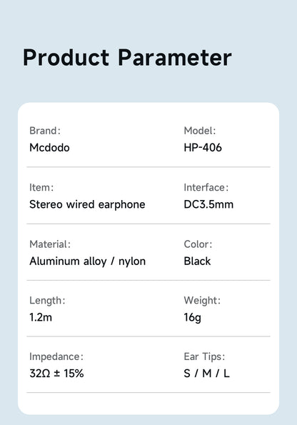 DC3.5 Wired Earphone (Flat-ear Version)