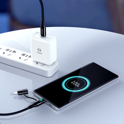 2 in 1 PD Fast Charge Data Cable Connector Type: Type-C to Type-C & Lightning