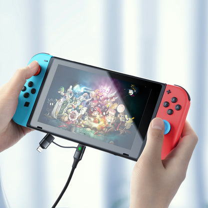 2 in 1 PD Fast Charge Data Cable Connector Type: Type-C to Type-C & Lightning