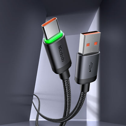 USB-A to USB-C Cable with  Charging Light 1m