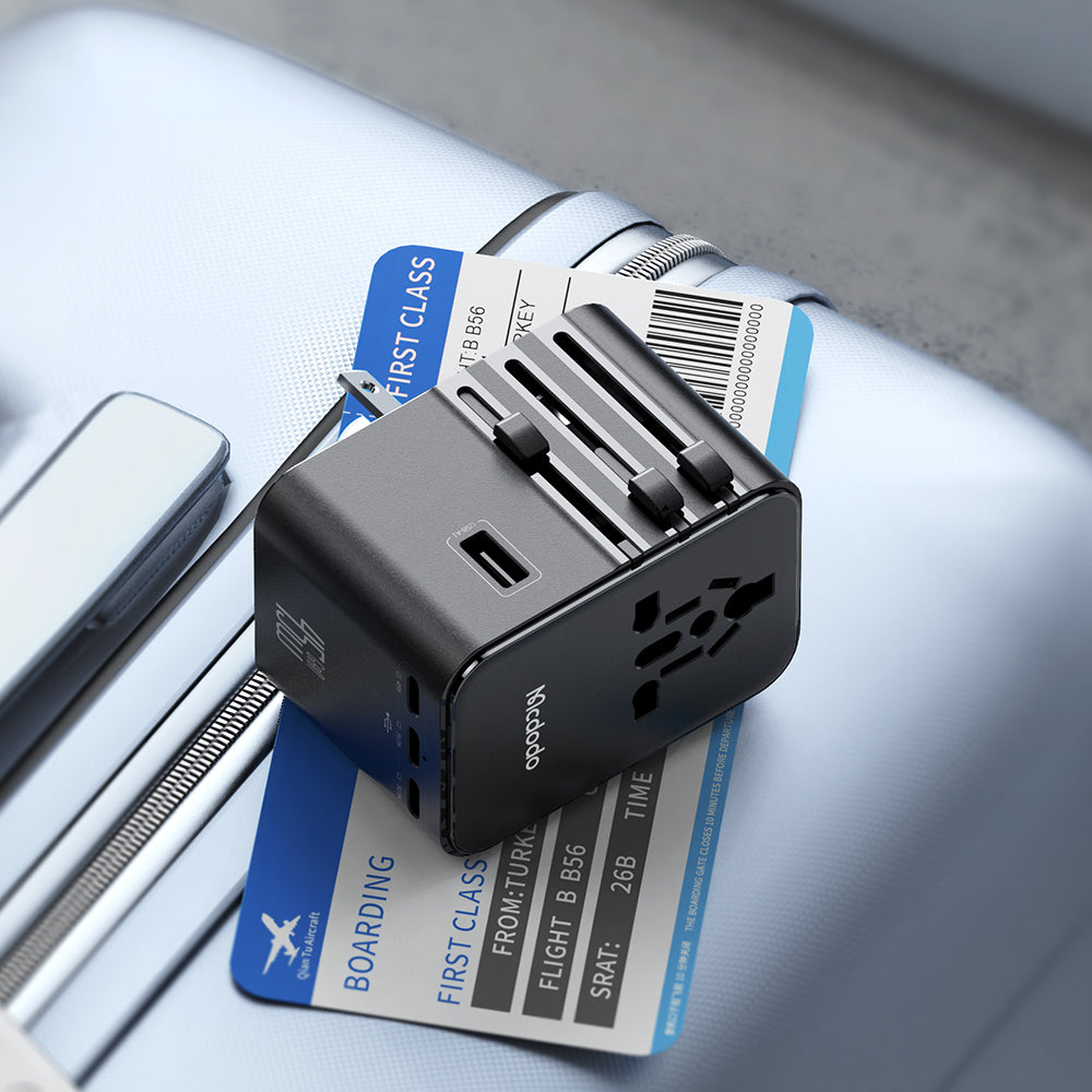 GlobePower 45W Universal Travel Adapter Kit (3 USB-C, 2 USB-A)