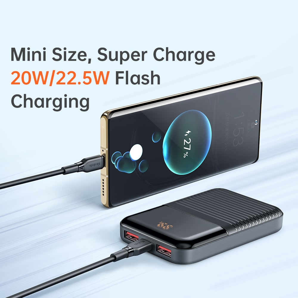 22.5W PD Power Bank Digital Display