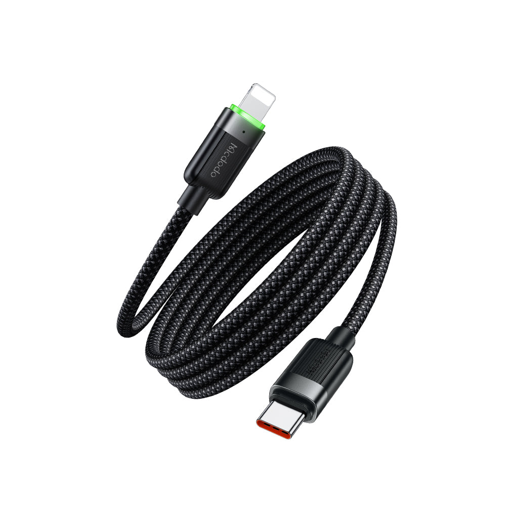 USB-C to Lightning 36W Magnetic  Self-Winding Data Cable 1.2m