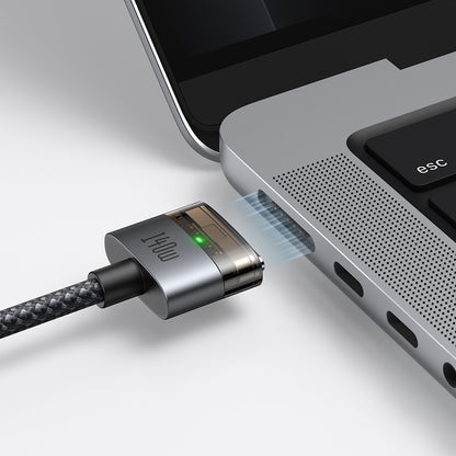Cab Luma 140W USB-C to Magsafe 3 Cable with Indicator Lights