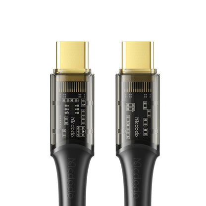 Amber Series Type-C to Type-C PD 100W Transparent Data Cable 1.2m