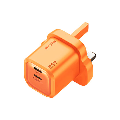 Gana Mini 45W Ultimate Mini GaN Charger with Dual USB-C Ports (UK)