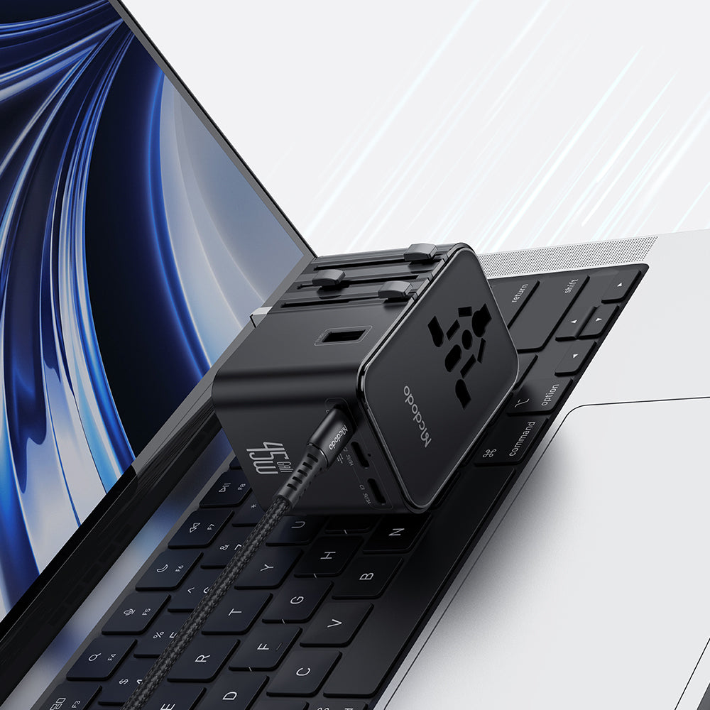 GlobePower 45W Universal Travel Adapter Kit (3 USB-C, 2 USB-A)