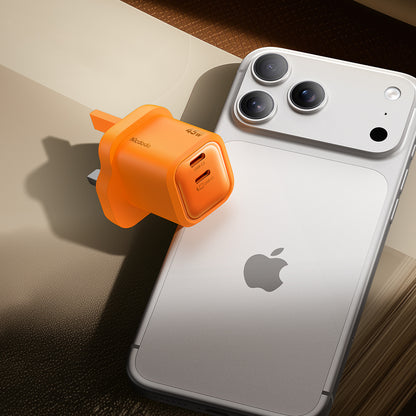 Gana Mini 45W Ultimate Mini GaN Charger with Dual USB-C Ports (UK)