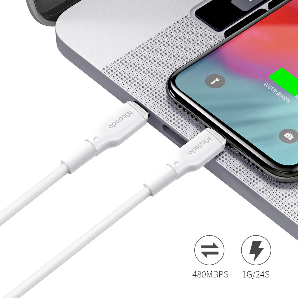 36W Type-C to Lightning Data Cable 1.2m