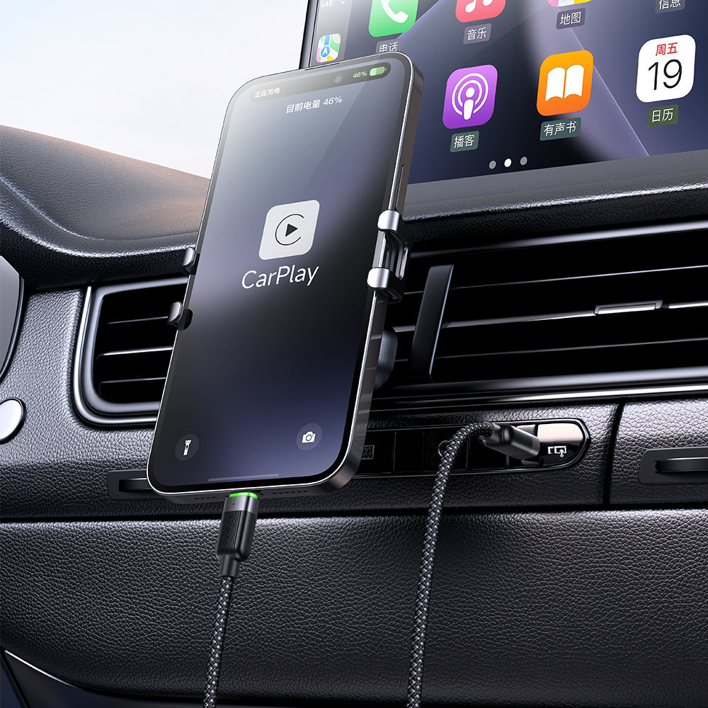 USB-C to Lightning 36W Magnetic  Self-Winding Data Cable 1.2m