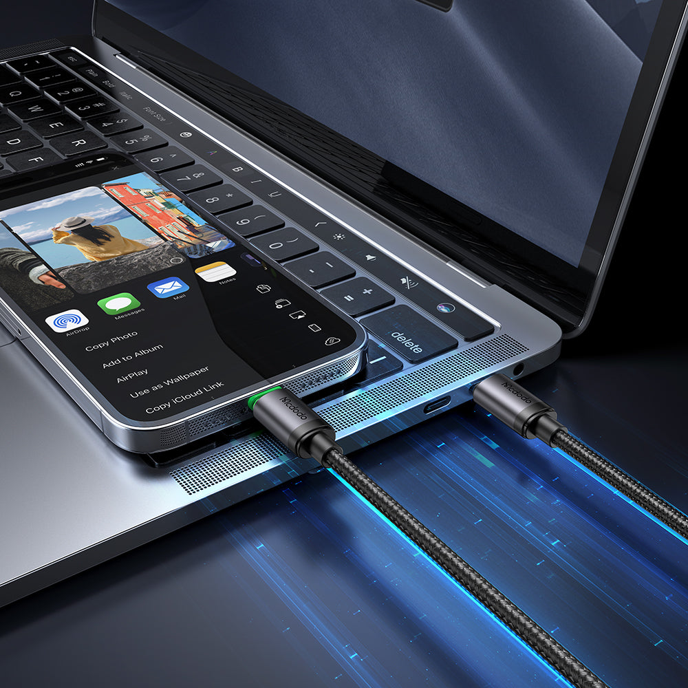 36W USB-C to Lightning  Cable with Charging Light 1m