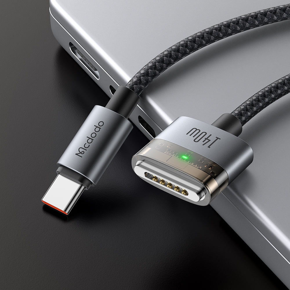 Cab Luma 140W USB-C to Magsafe 3 Cable with Indicator Lights