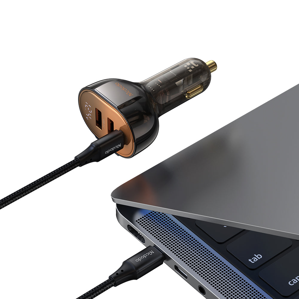 100W Digital Display 2C+1A  PD Fast Car Charger