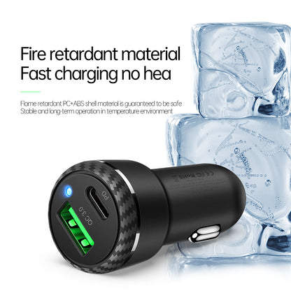 38W 1C+1A PD Fast Car Charger