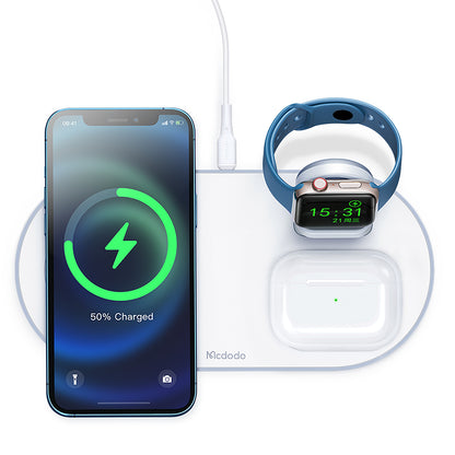 3 in 1 Wireless Charger 15W   (mobile/TWS/Apple watch)