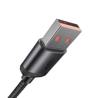 USB-A to Micro USB Cable  with Charging Light 1m
