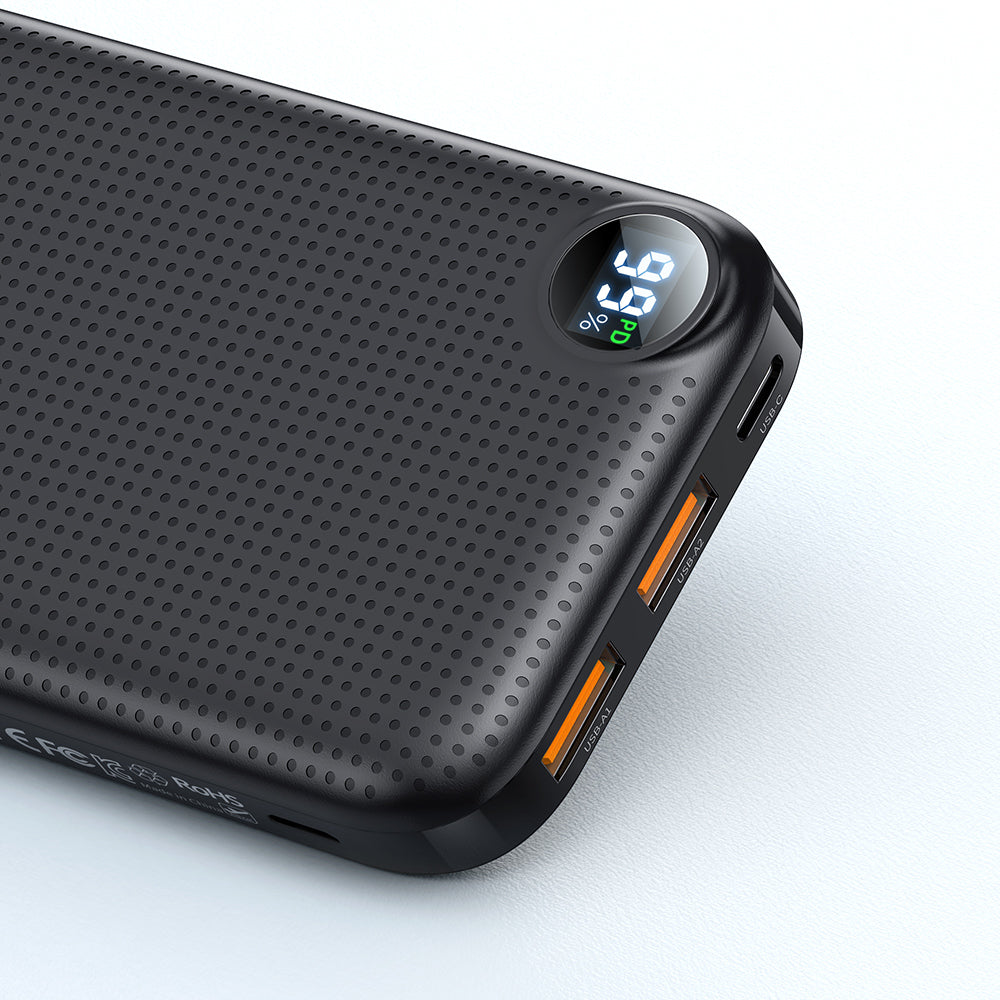 Longan Series 22.5W PD+QC 10000 mAh Power  Bank with Digital Display