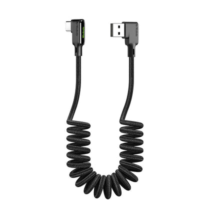 90 Degree Coil Type-C Data Cable 1.8m