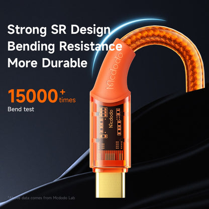 Amber Series Type-C to Type-C PD 100W Transparent Data Cable 1.2m