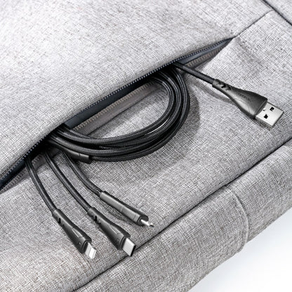 Mamba Series 3 in 1  Lightning+Micro USB+Type-c Cable  1.2m