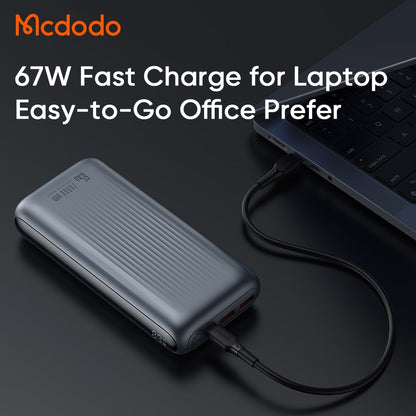 Mcdodo 20000mAh 65W Light Interaction Digital Display Power Bank