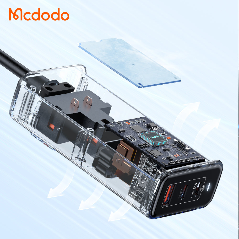 Mcdodo 4 in 1 70W GaN Surge Protection Power Strip