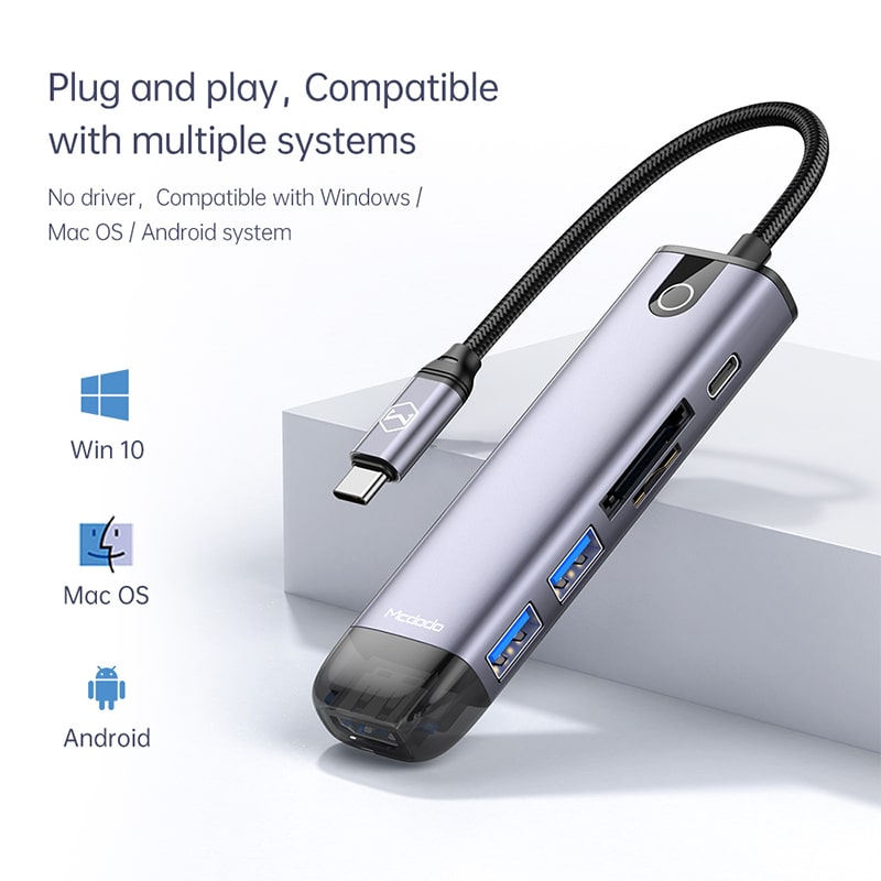 Mcdodo 6 in 1 Multi function Expand Adapter