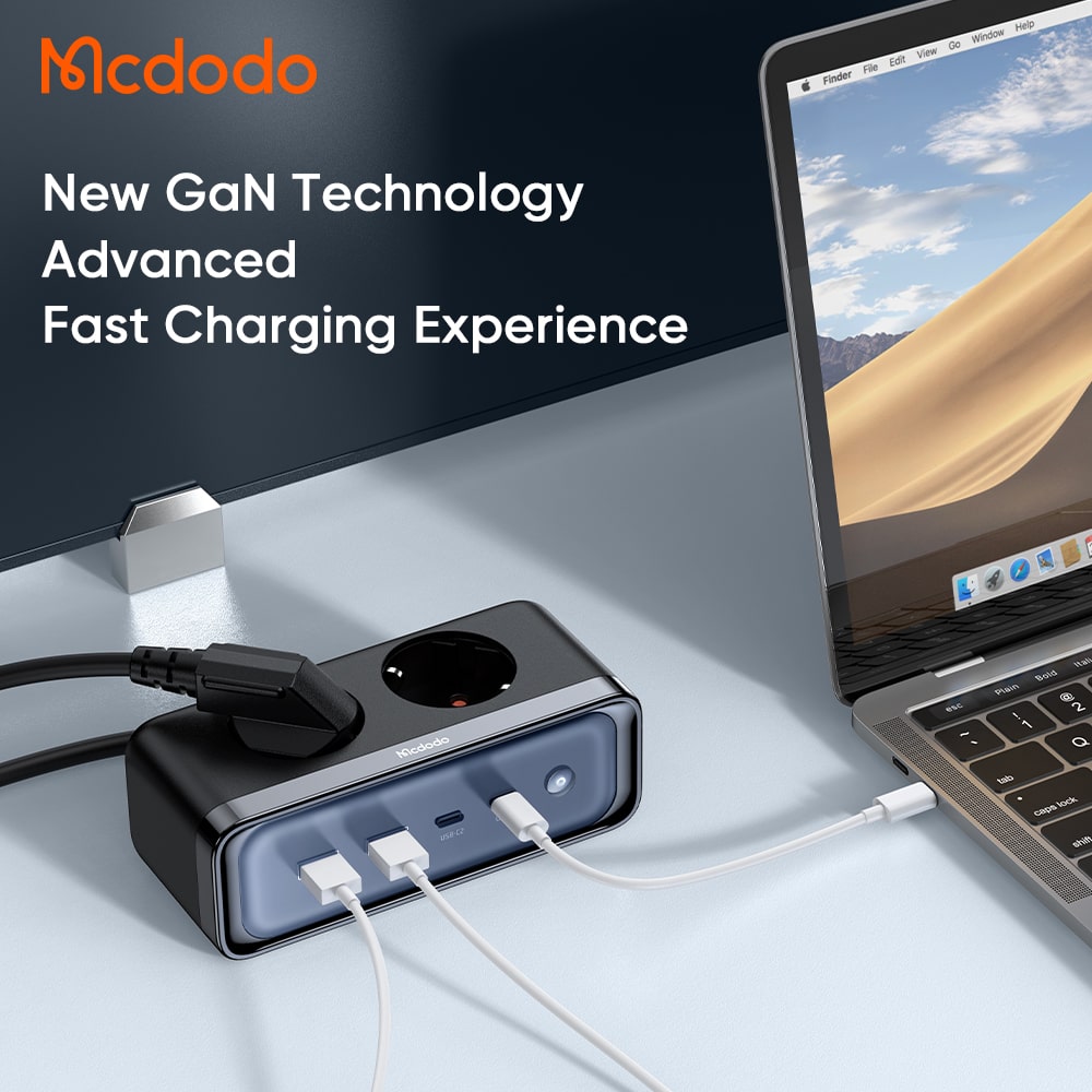 Mcdodo 6 in 170W GaN Lightning Protection Power Strip