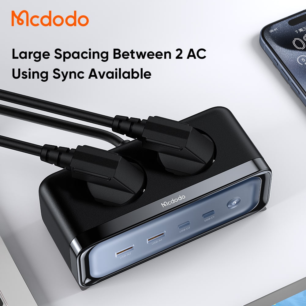 Mcdodo 6 in 170W GaN Lightning Protection Power Strip