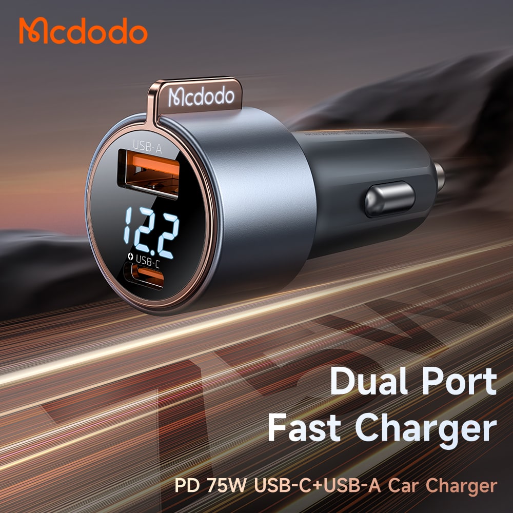 Mcdodo USB - A & USB - C PD Car Charger