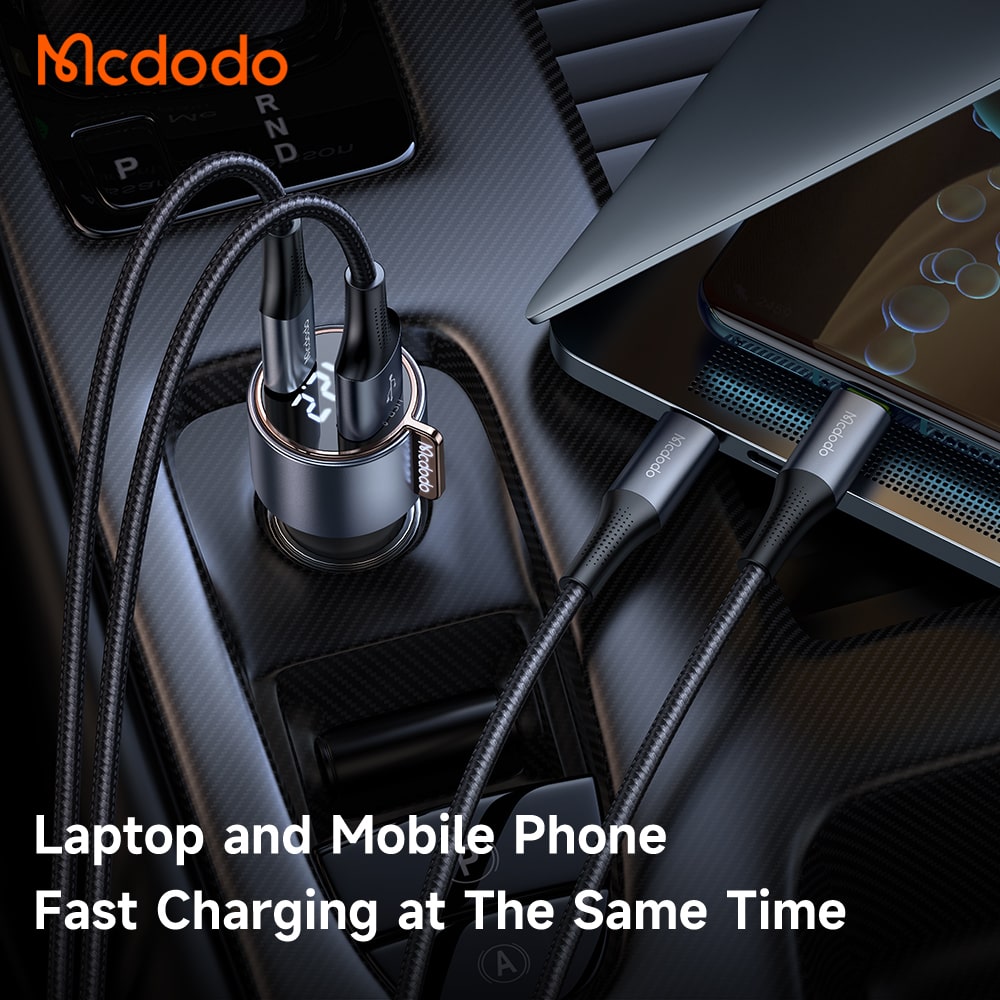 Mcdodo USB - A & USB - C PD Car Charger