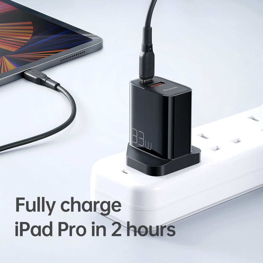 33W PD+QC Dual Port Charger  (UK plug)